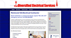 Desktop Screenshot of diversifiedelectricalservices.com